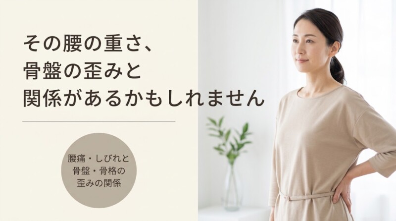 松江市で腰痛・しびれにお悩みの方へ｜骨盤・骨格の歪みにアプローチする整体の考え方｜よずく整体